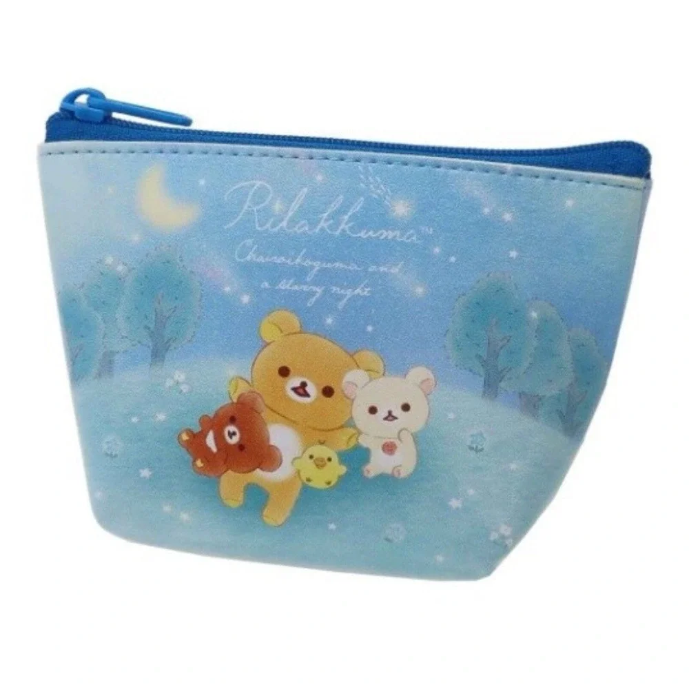 Japan San-X Rilakkuma Pouch (S) - Korilakkuma‎ Chairoikoguma Blue